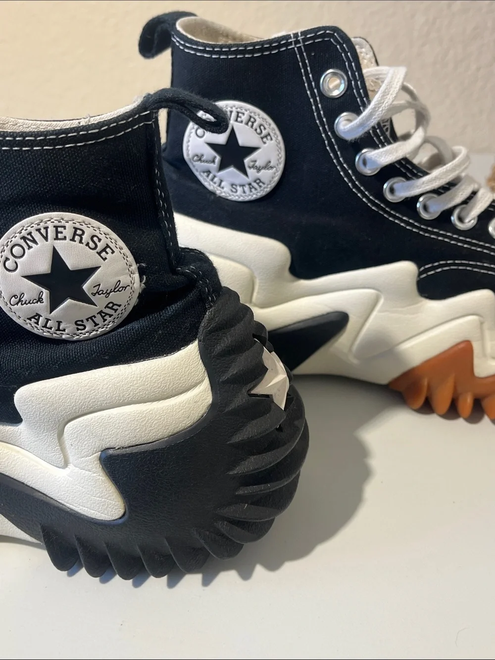 Converse Run Star Motion Black and White High-Top Sneakers - Picture 14 of 14